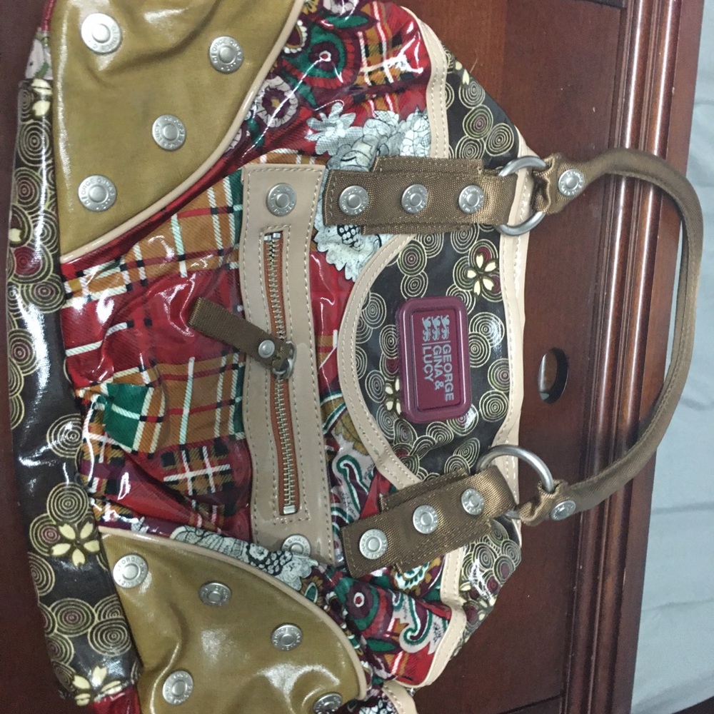 George Gina and Lucy Patterned Bag w/ Clutch